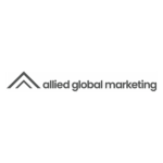 Allied Global Marketing logo with stylized letter A design in black