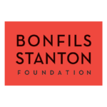 Bonfils Stanton Foundation logo, bold black text on red rectangle