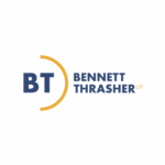 Bennett Thrasher logo with BT and orange arc