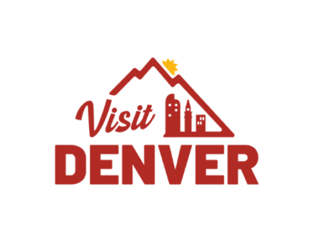 Visit Denver logo with mountain outline and skyline