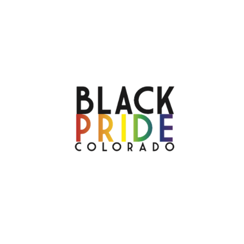 Black Pride Colorado logo with rainbow-colored "Pride" text