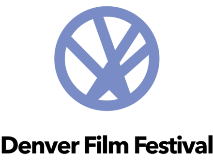 Volkswagen logo in blue with geometric design