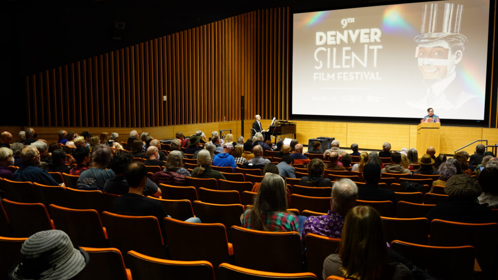 Audience watching presentation at the 9th Denver Silent Film Festival