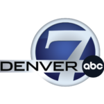 Denver 7 ABC logo, blue and white circular design
