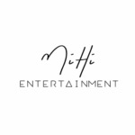 MiHi Entertainment logo in black script font on white background
