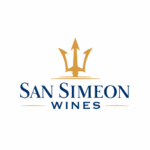 San Simeon Wines logo with gold crown above blue text