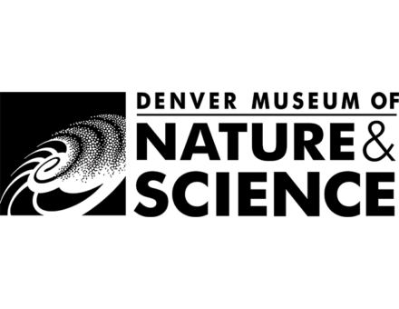 Denver Museum of Nature & Science logo with stylized spiral graphic