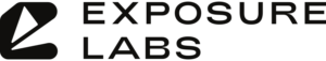 Exposure Labs logo with stylized black geometric shape on left