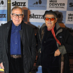 Ann Vargas and companion at Starz Denver Film Festival red carpet event