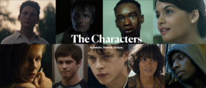 Collage of diverse characters with text "The Characters" and "Authentic. Diverse. Unique."