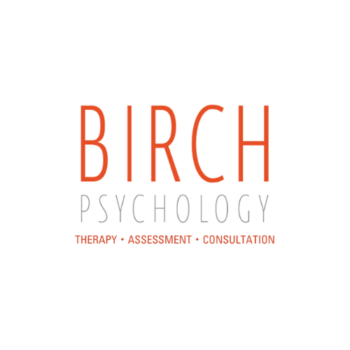 Birch Psychology logo with text: Therapy, Assessment, Consultation